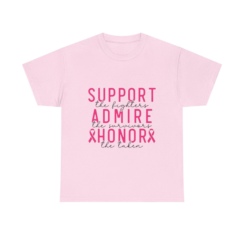 Support the Fighter, Admire the Survivor, Honor the Taken - Unisex Heavy Cotton Tee