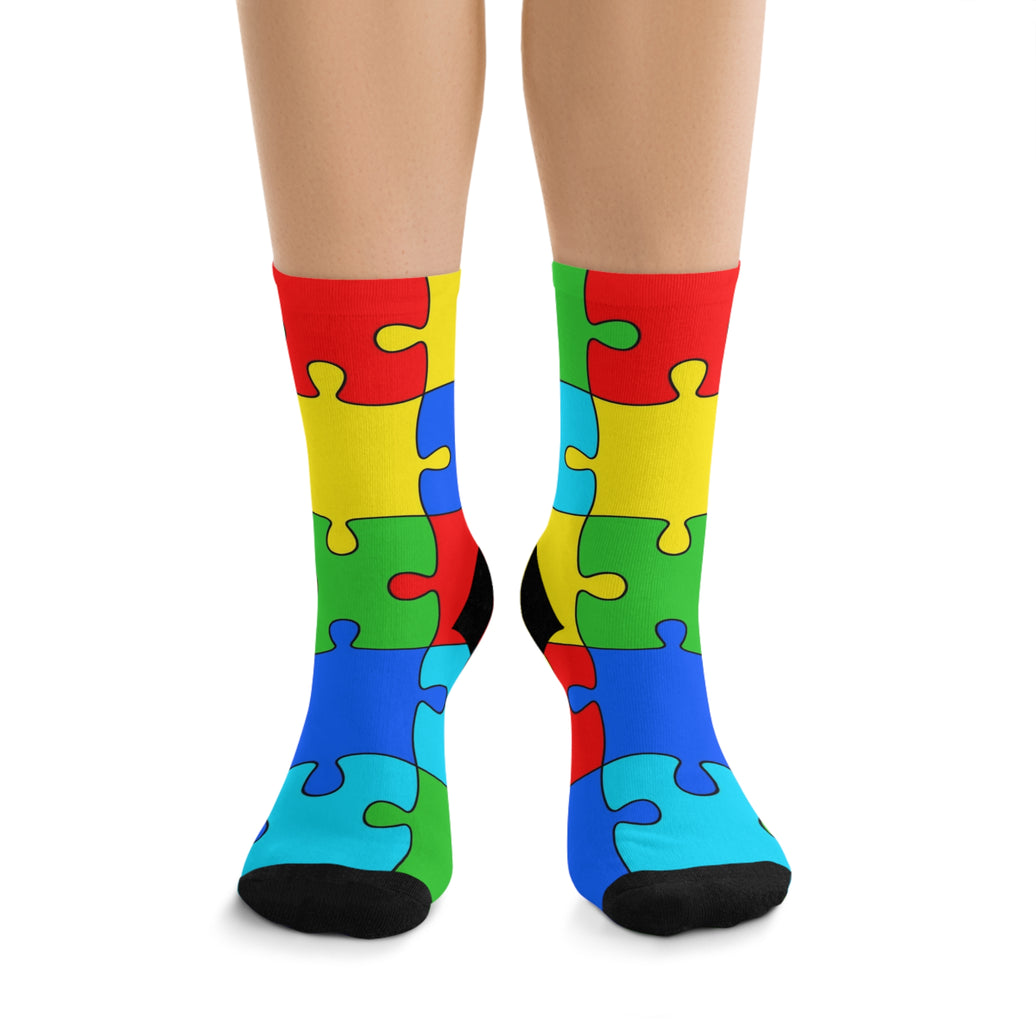 Jigsaw Poly Socks