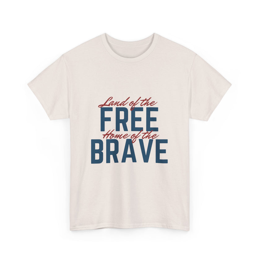 Land of the Free, Home of the Brave - Unisex Heavy Cotton Tee