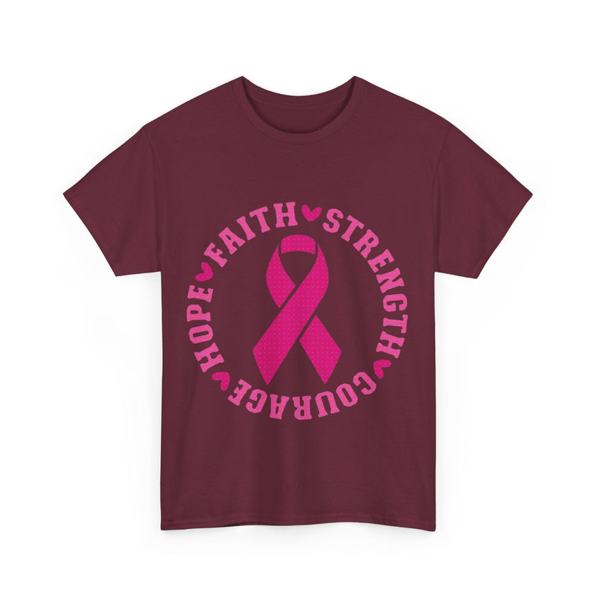 Faith, Strength, Courage, Hope - Unisex Heavy Cotton Tee
