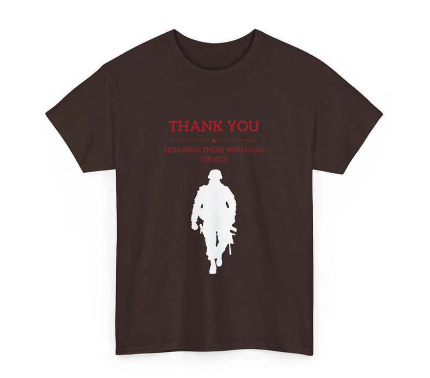 Thankyou Serving those who have served - Unisex Heavy Cotton Tee