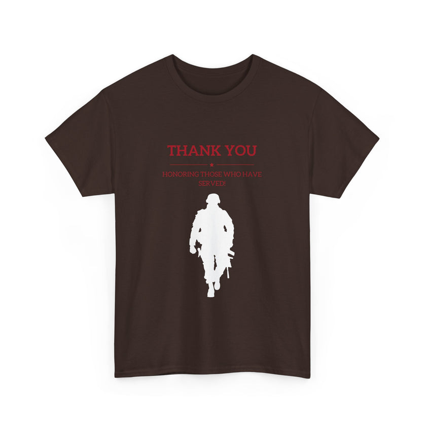 Thankyou Serving those who have served - Unisex Heavy Cotton Tee