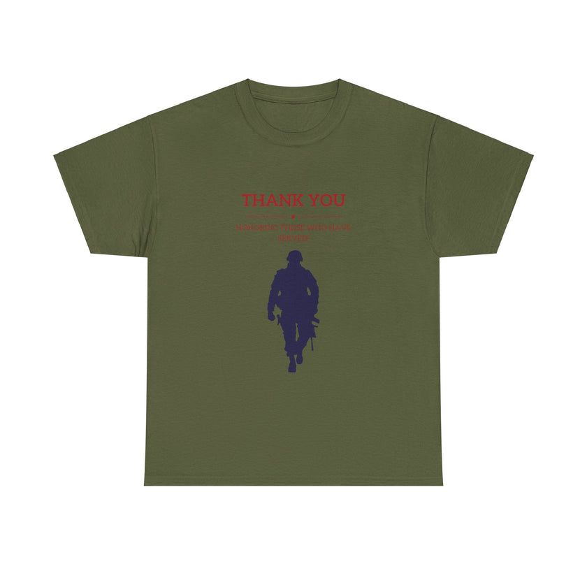 Thankyou Serving those who have served - Unisex Heavy Cotton Tee