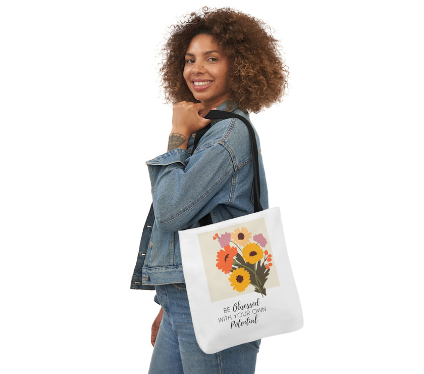 Be obsessed with your own potential - Canvas Tote Bag, 5-Color Straps