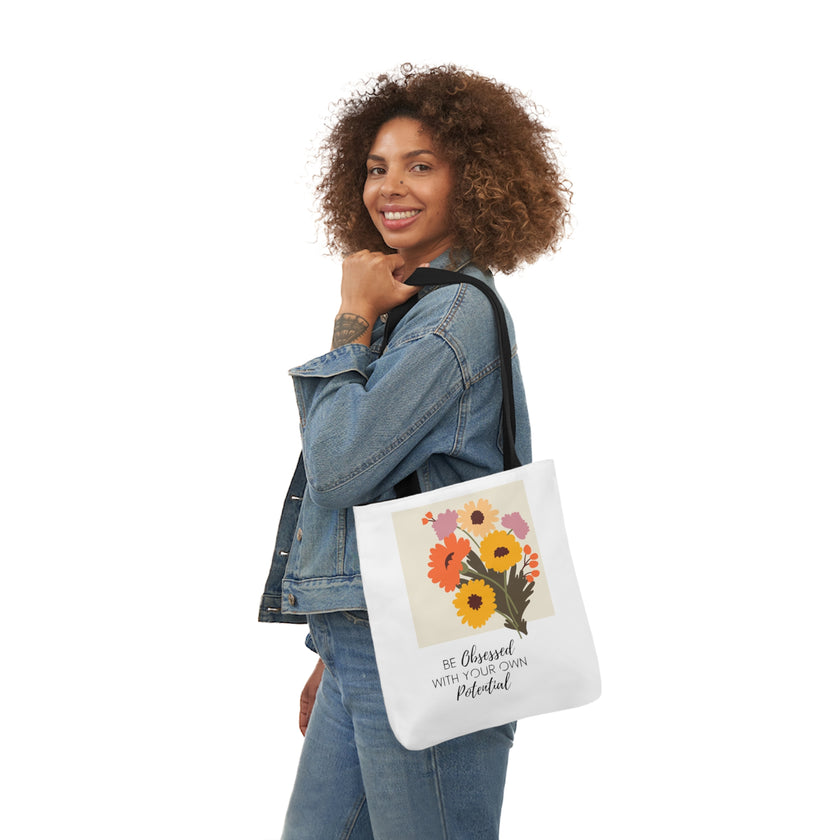 Be obsessed with your own potential - Canvas Tote Bag, 5-Color Straps