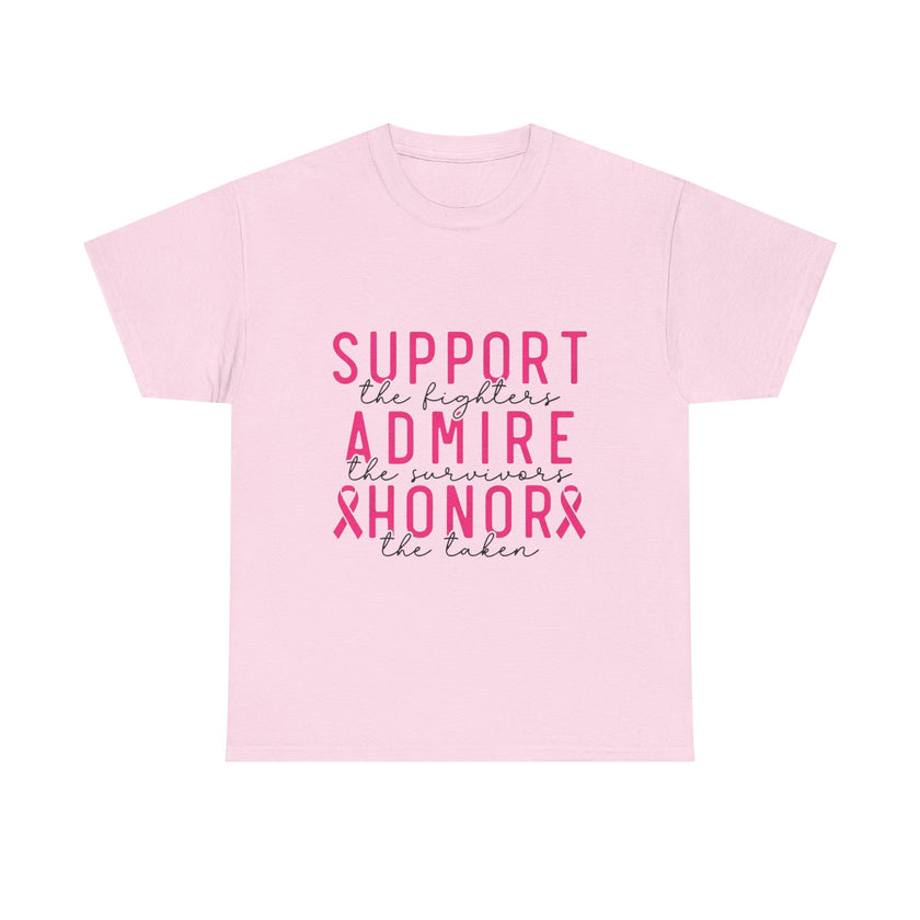 Support the Fighter, Admire the Survivor, Honor the Taken - Unisex Heavy Cotton Tee