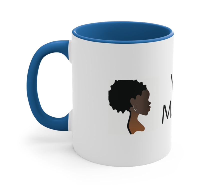 " I Am A Testament Of Resilience" Accent Coffee Mug, 11oz Inspiration