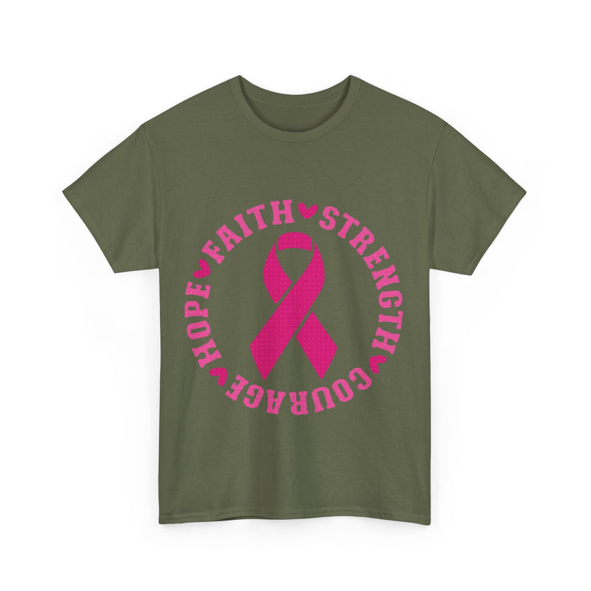 Faith, Strength, Courage, Hope - Unisex Heavy Cotton Tee