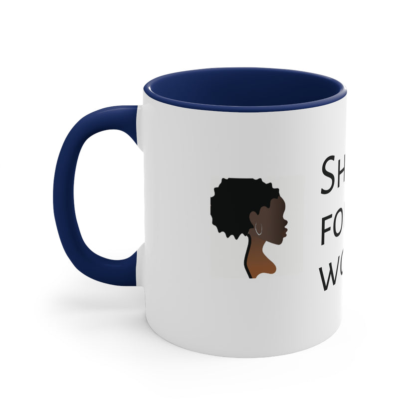 " I Am A Testament Of Resilience" Accent Coffee Mug, 11oz Inspiration