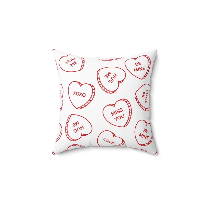 "Be mine/ Xoxo" Spun Polyester Square Pillow