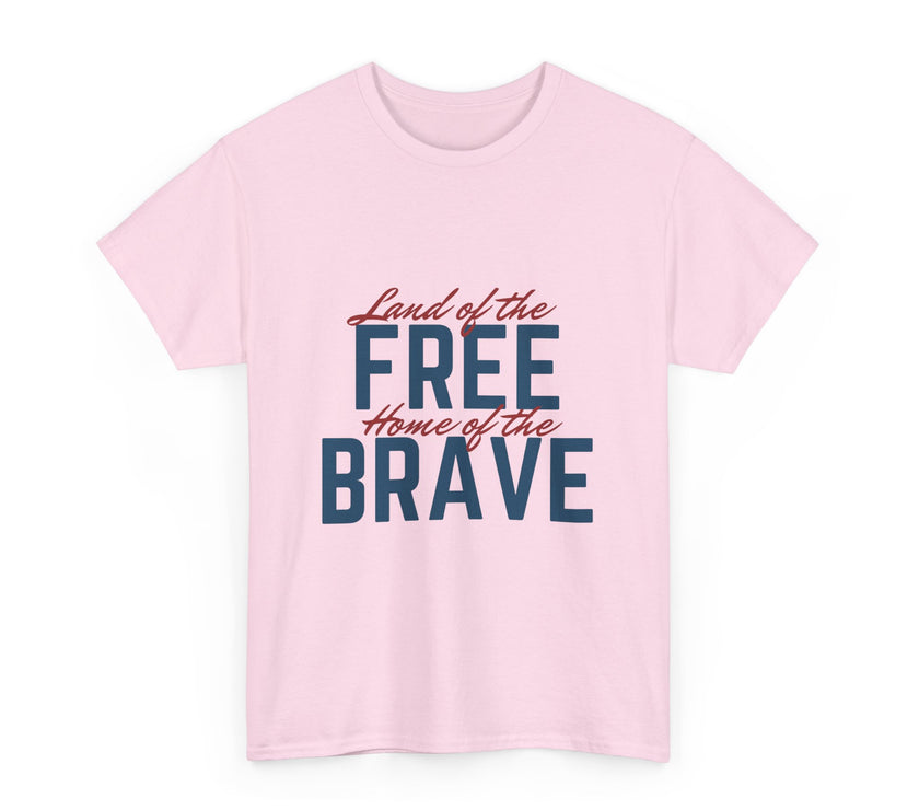 Land of the Free, Home of the Brave - Unisex Heavy Cotton Tee