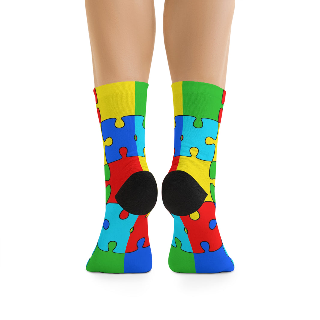 Jigsaw Poly Socks