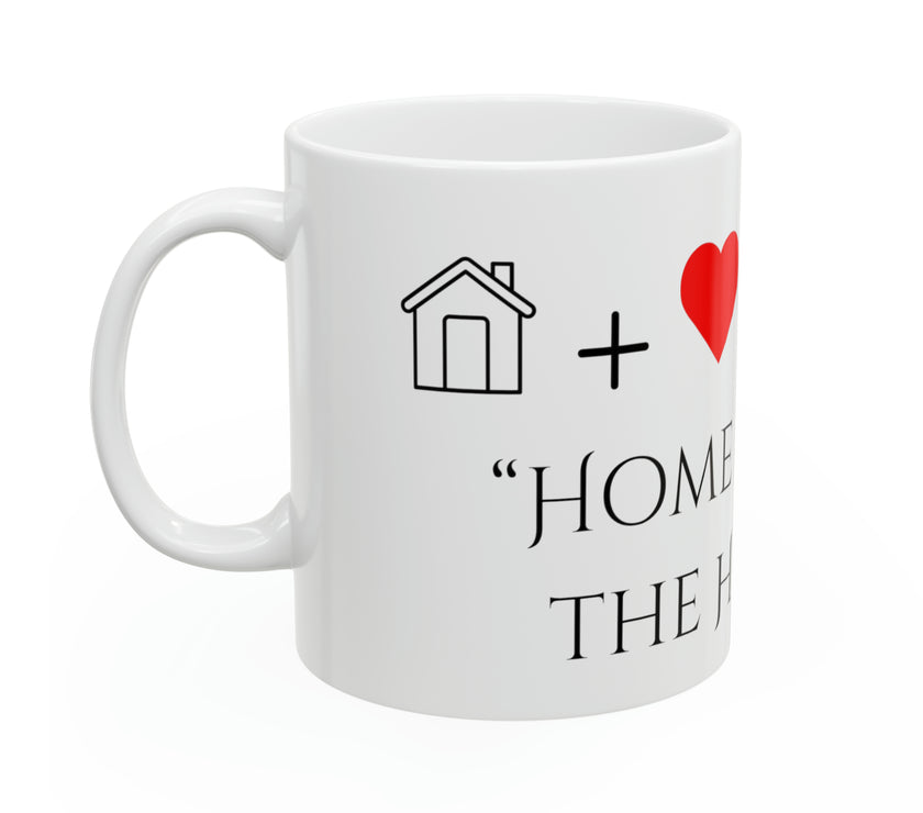 "Home is where the Heart is" Ceramic Mug, 11oz