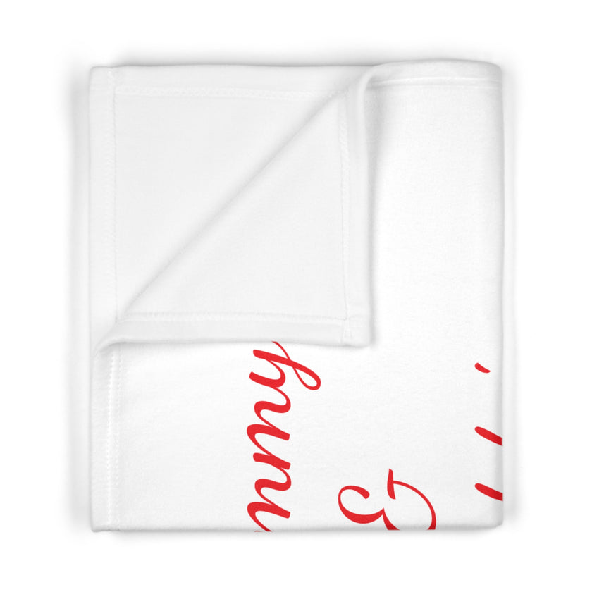 "Mommy & Daddy's Little Valentine" Soft Fleece Baby Blanket