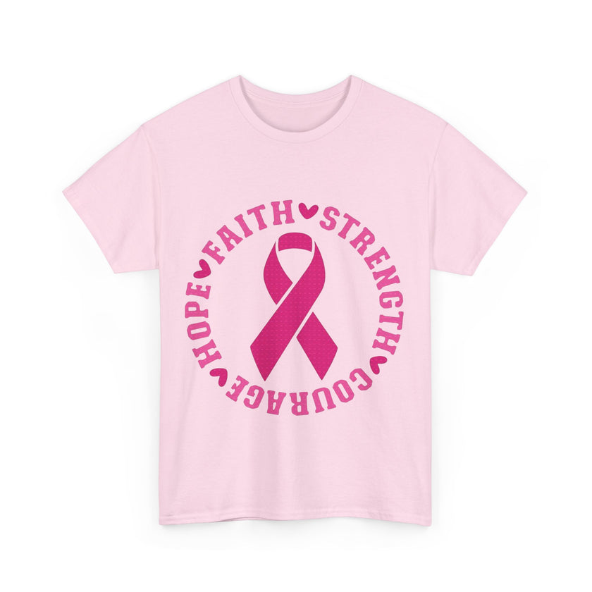 Faith, Strength, Courage, Hope - Unisex Heavy Cotton Tee