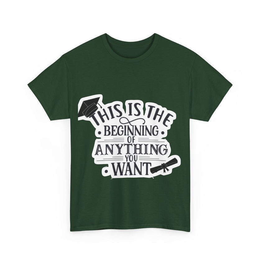 This is the beginning of anything you want - Unisex Heavy Cotton Tee