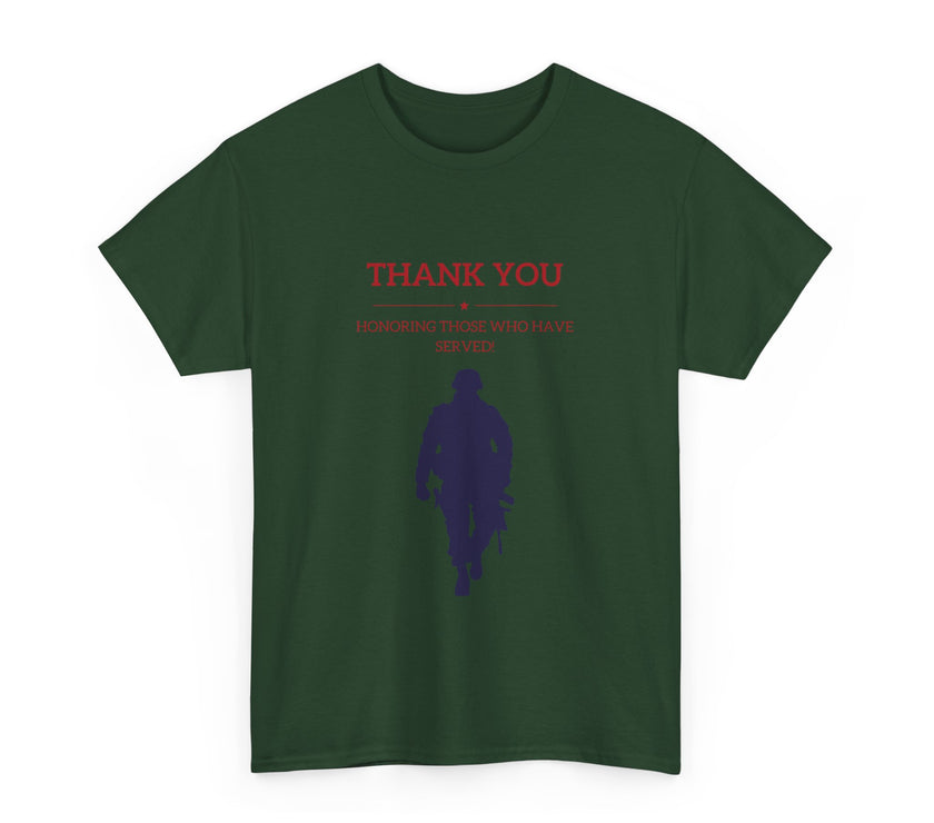 Thankyou Serving those who have served - Unisex Heavy Cotton Tee