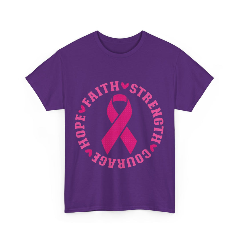 Faith, Strength, Courage, Hope - Unisex Heavy Cotton Tee