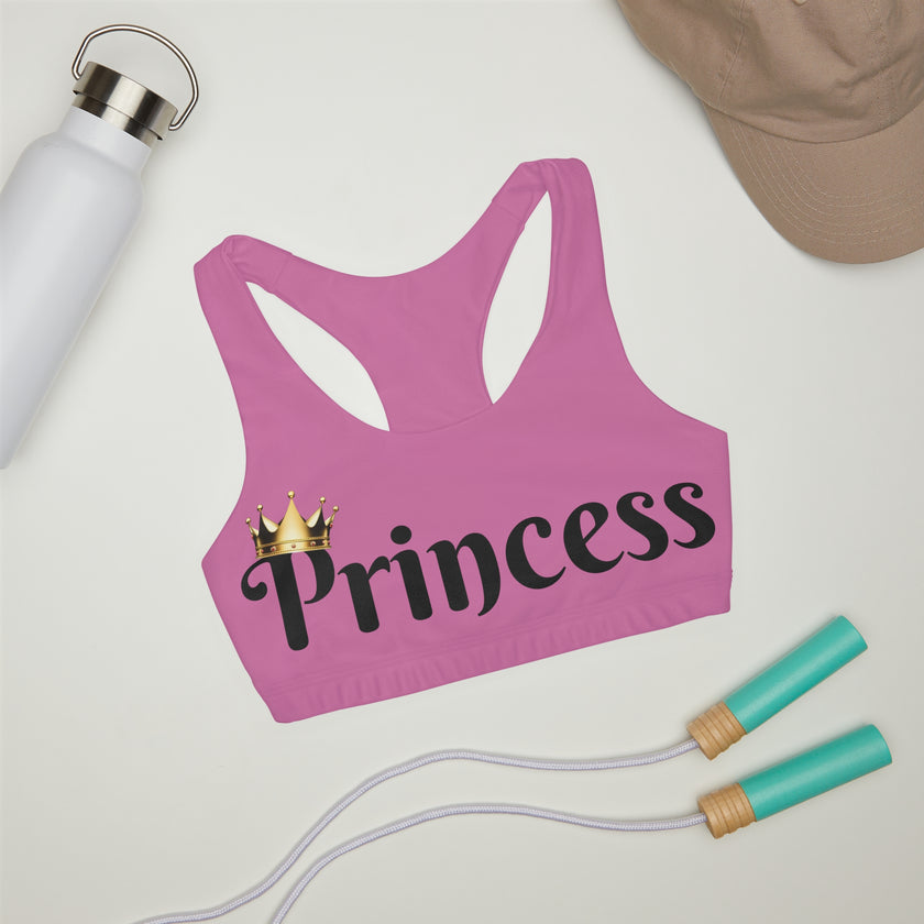 "Princess" Girls' Double Lined Seamless Princess Sports Bra (AOP)