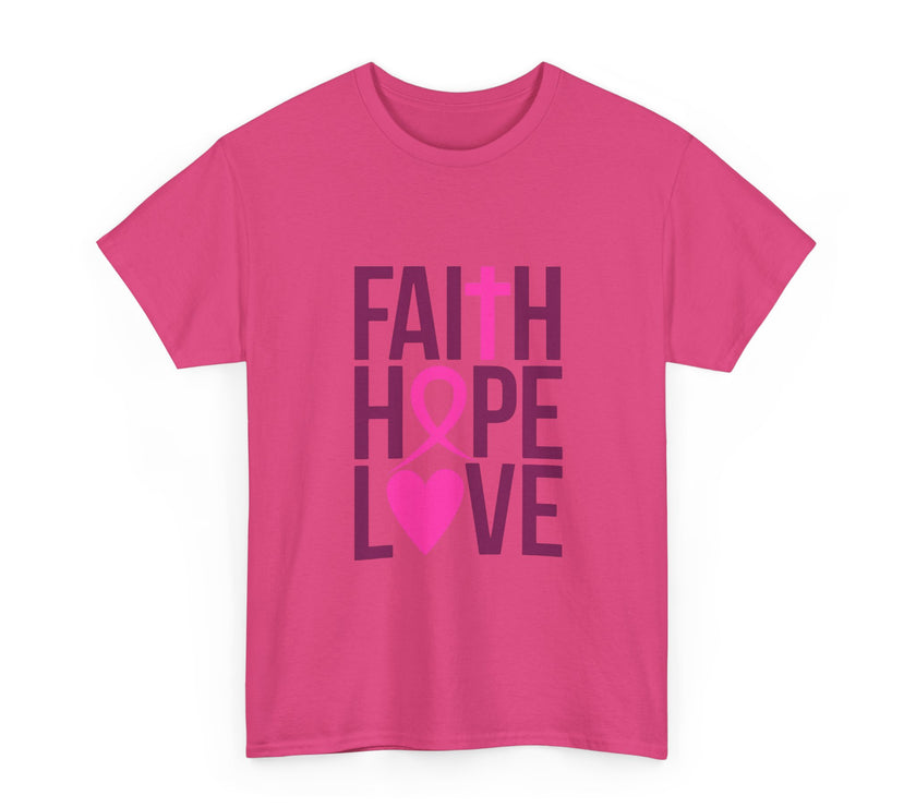 Faith, Hope, Love - Unisex Heavy Cotton Tee
