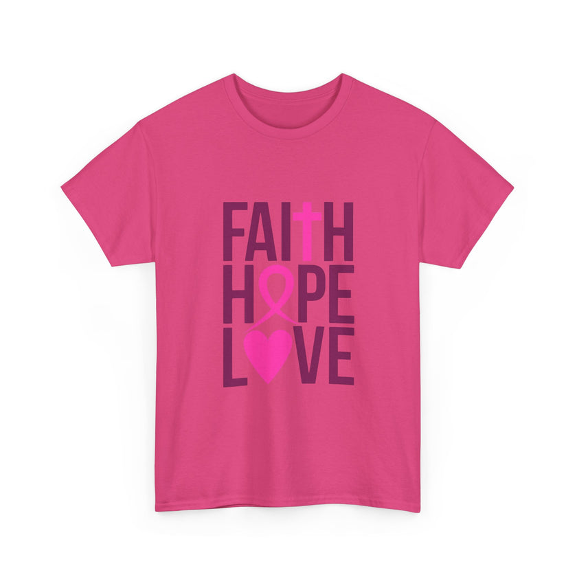 Faith, Hope, Love - Unisex Heavy Cotton Tee