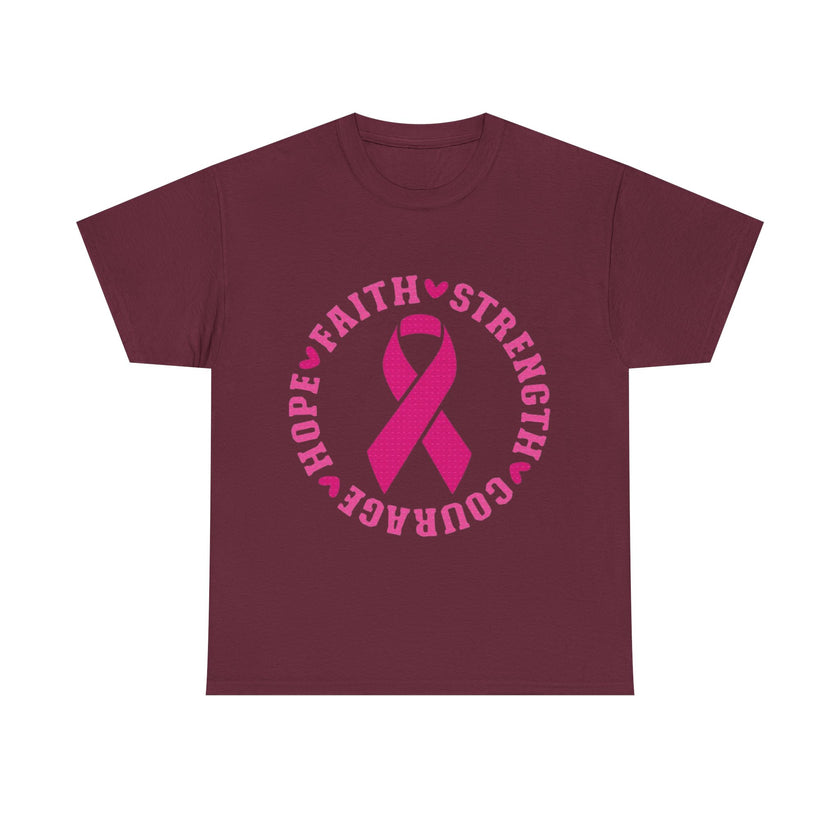 Faith, Strength, Courage, Hope - Unisex Heavy Cotton Tee