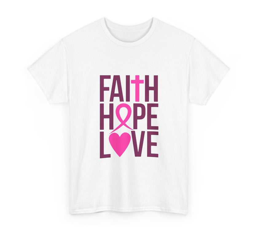 Faith, Hope, Love - Unisex Heavy Cotton Tee