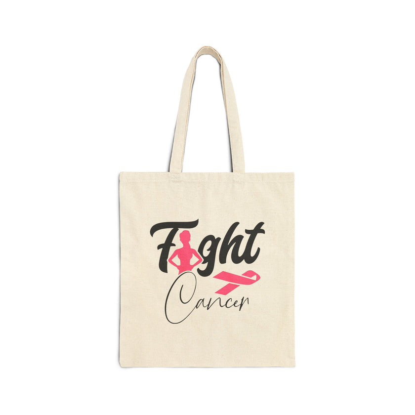 Fight Cancer - Cotton Canvas Tote Bag