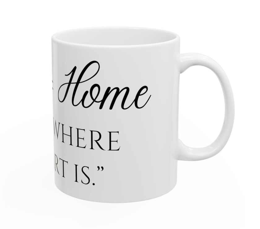 "Home is where the Heart is" Ceramic Mug, 11oz