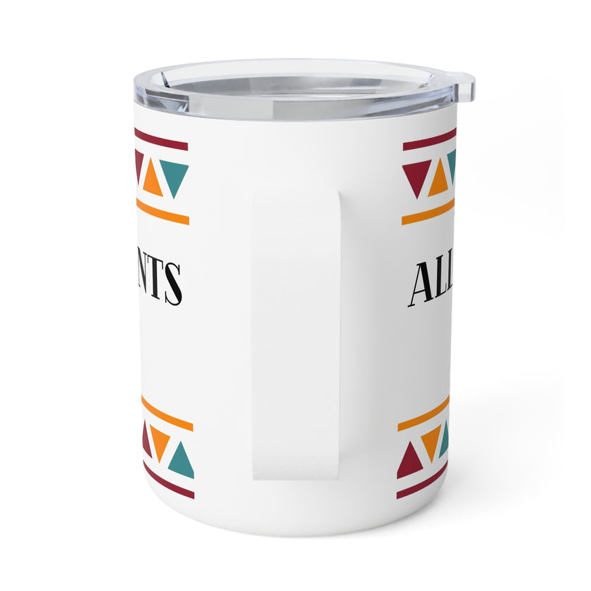 "All Great Achievements Require Time" Insulated Coffee Mug, 10oz