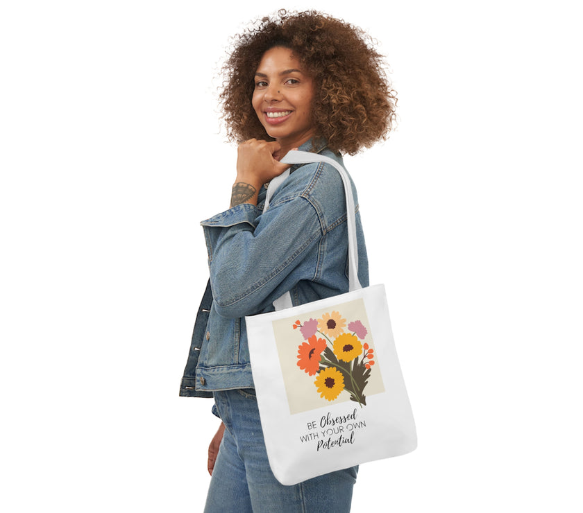 Be obsessed with your own potential - Canvas Tote Bag, 5-Color Straps