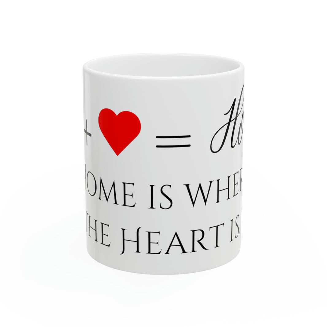 "Home is where the Heart is" Ceramic Mug, 11oz