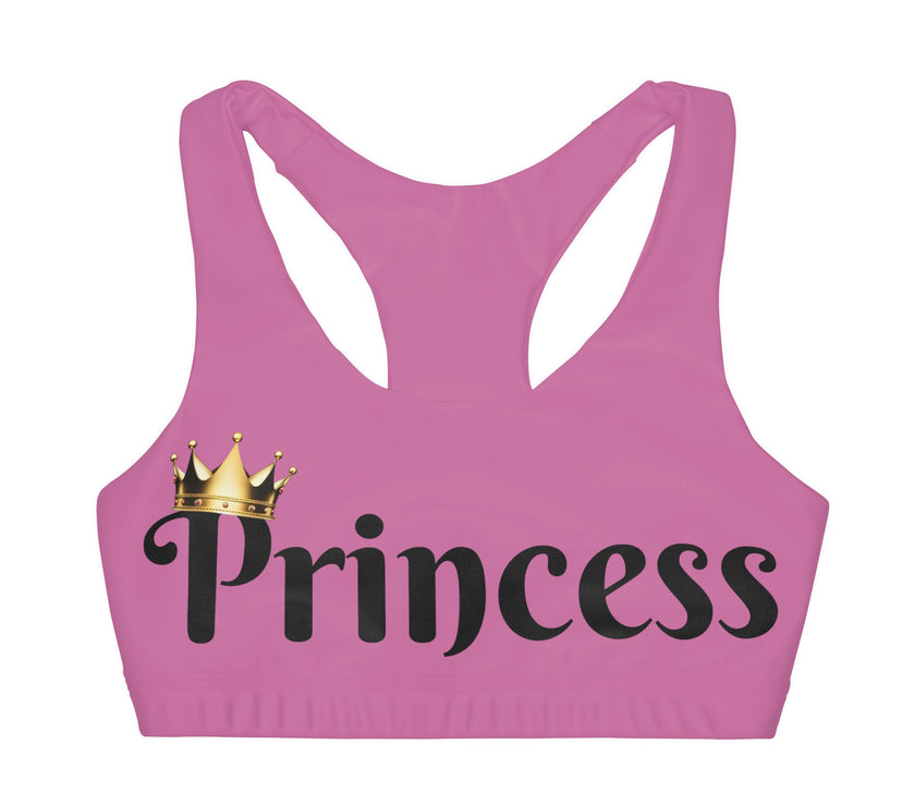 "Princess" Girls' Double Lined Seamless Princess Sports Bra (AOP)