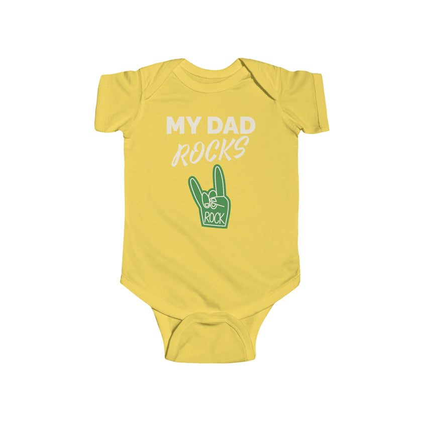 "My Dad Rocks" Infant Fine Jersey Bodysuit