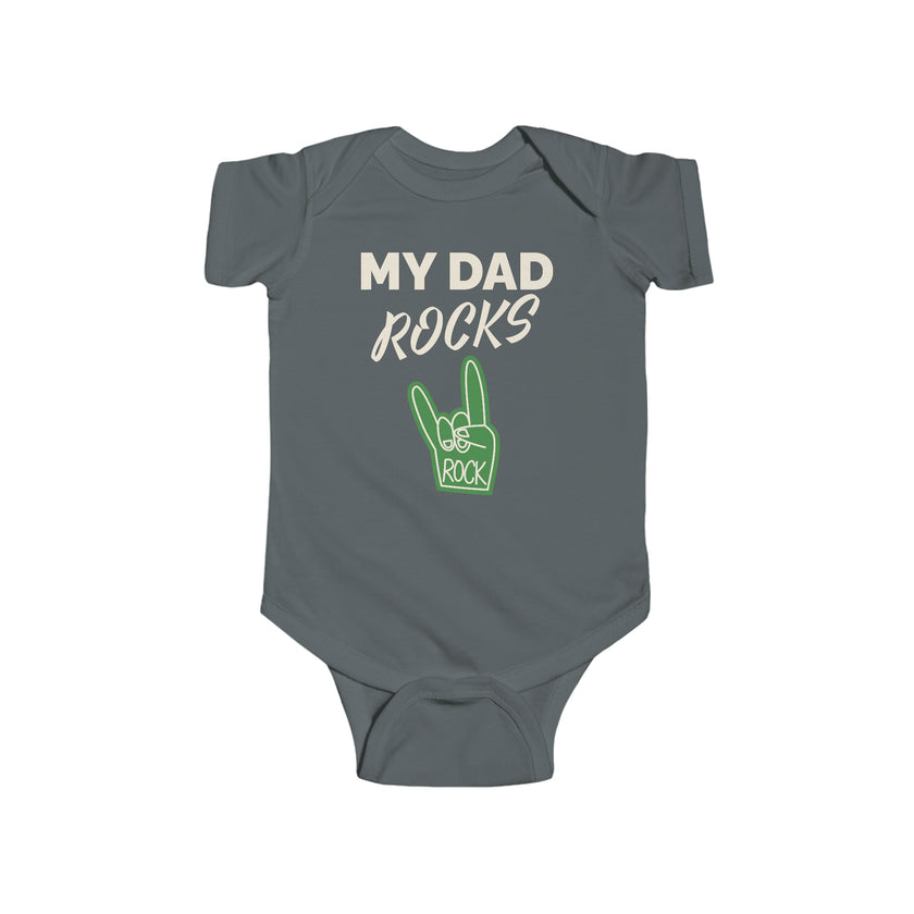 "My Dad Rocks" Infant Fine Jersey Bodysuit