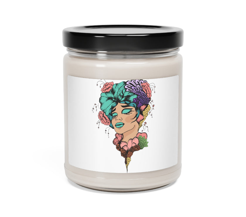 " Women belong where decisions are made" Cinnamon Vanilla Scented Soy Candle, 9oz