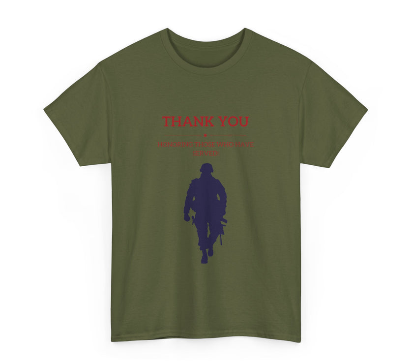 Thankyou Serving those who have served - Unisex Heavy Cotton Tee