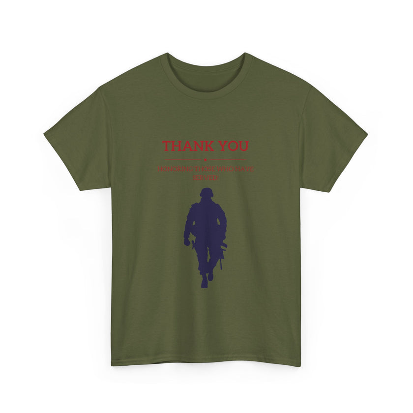 Thankyou Serving those who have served - Unisex Heavy Cotton Tee