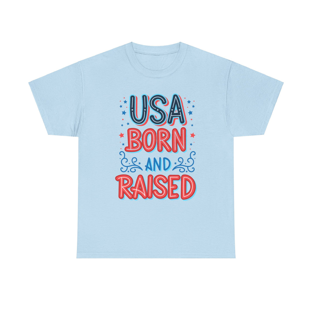 USA Born and Raised - Unisex Heavy Cotton Tee