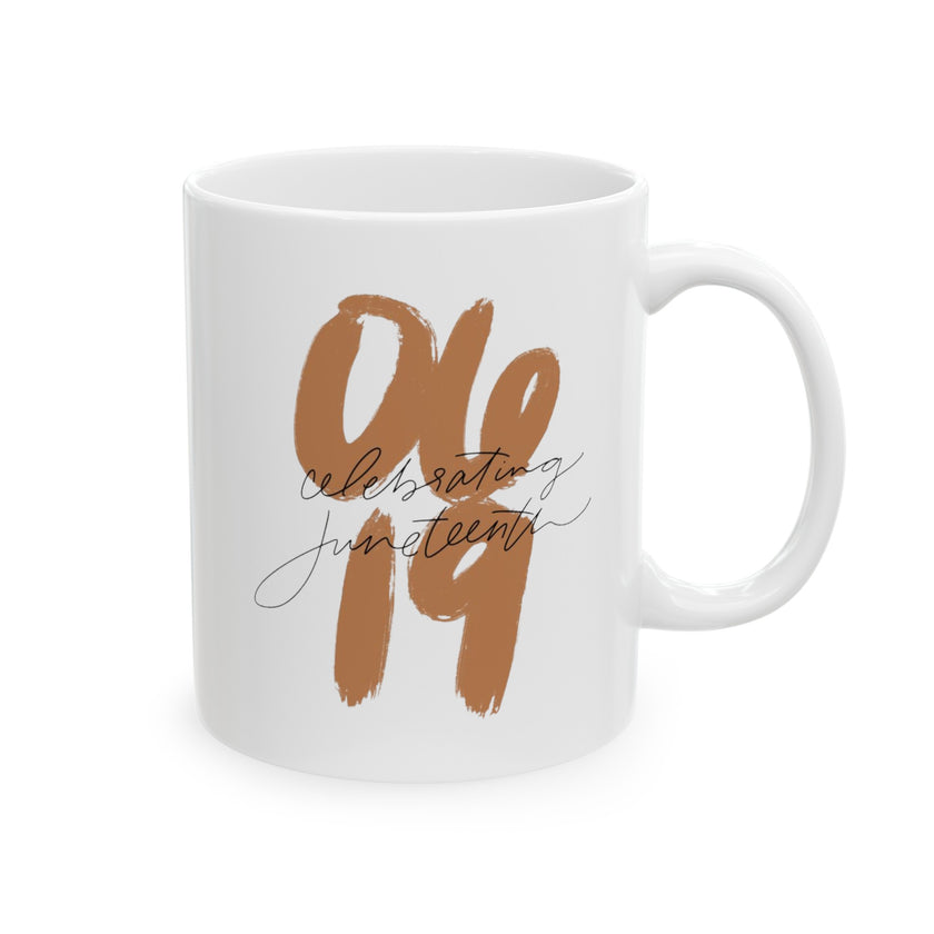 Celebrating Juneteenth - Ceramic Mug, (11oz, 15oz)