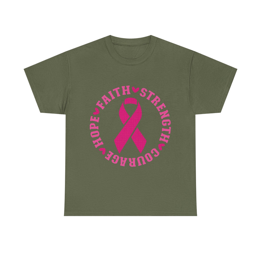 Faith, Strength, Courage, Hope - Unisex Heavy Cotton Tee