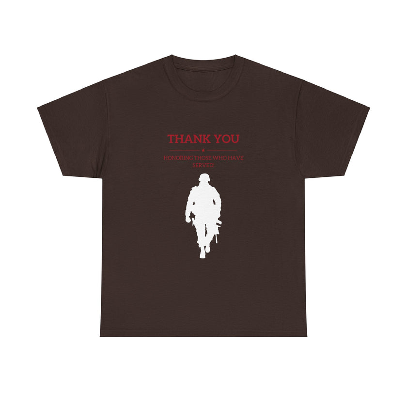 Thankyou Serving those who have served - Unisex Heavy Cotton Tee