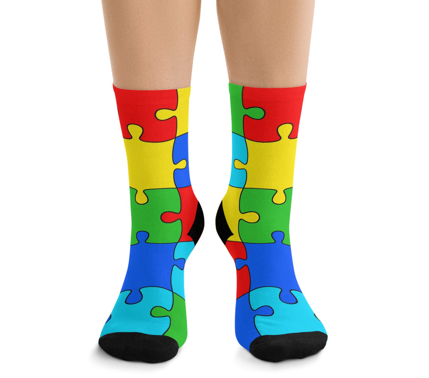 Jigsaw Poly Socks