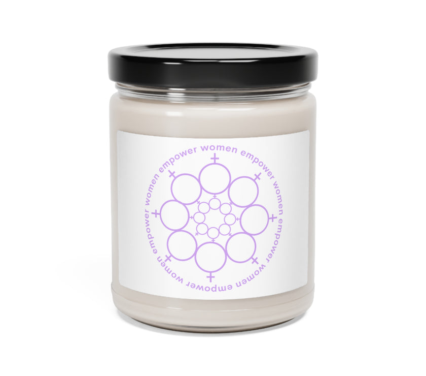 " Women belong where decisions are made" Cinnamon Vanilla Scented Soy Candle, 9oz