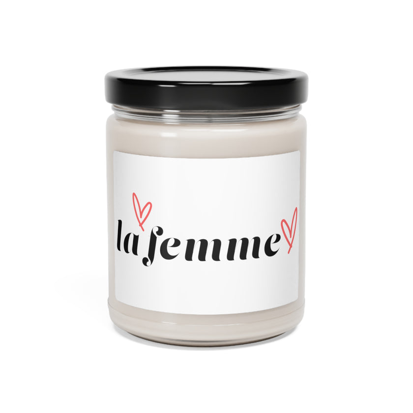 " Women belong where decisions are made" Cinnamon Vanilla Scented Soy Candle, 9oz